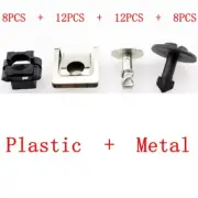 40 For Audi VW Engine Undertray Splashguard Underbody Shield Clips Fastener Kit
