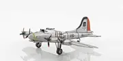 Green B-17 Flying Fortress Metal Desk Model 13" Long 17.5" Wide 4.5" High