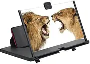 12 inch 3D Mobile Phone Screen Video Amplifier Stand Movie Game Magnifying Glass Universal Foldable Desk Holder