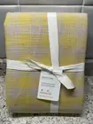 Pottery Barn Dalton Check Duvet Cover Two Euro Shams King Dalton Yellow SET Of 3