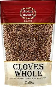 Spicy World Whole Cloves Bulk 14 Oz Bag - Premium Quality - Great for Foods, Clove Tea, Clove Pomander Balls & Potpourri - Aromatic & Richly Flavored Cloves Whole