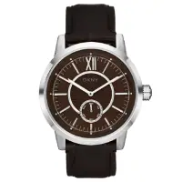 在飛比找momo購物網優惠-【DKNY】摩登紐約時尚都會腕錶(咖啡 NY1521)