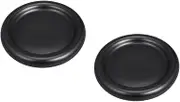 Cabilock 2pcs Ceramic Dinner Plate Salad Plate Raised Edge for Sauce Prevention Versatile Serving for Fruits Vegetables 8'' for Thanksgiving and Special Occasions