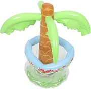 BESPORTBLE Coconut Tree Inflatable Cooler Unique Drink Bucket for Summer Parties Lightweight Ice Container for Hawaiian Beach Celebrations Fun Beverage Holder Photo Prop