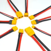 AMASS XT30U XT60H XT90H Drone Connectors with Gold-Plated Copper Contact and Soft Silicon Cable for Stable Current Flow