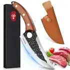 Handmade Forged Kitchen Chef Knife Meat cleaver Butcher Knife Boning Knife Japan