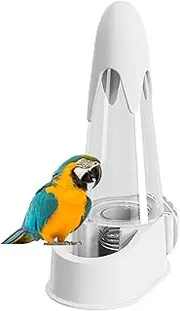 Bird Water Feeder, Automatic Bird Cage Water Feeder, Parrots Lovebirds Cockatiels Drinking Solution, Easy Installation Waterer for Small Medium Breeds