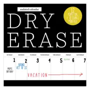 Dry Erase Vertical - Perpetual Undated Wall Calendar