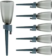 Self Watering Spikes - Terracotta Watering Spikes | Plant Waterer | 6 Pieces Plant Watering Devices With Bottle | Slow Release Control Valve Automatic Dripper Device For Indoor Outdoor Balcony Daily U