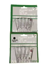Vtg 2 Sprouse Reitz Replacement Bulbs 6 V. 4 Regular And 1 Flashing Christmas