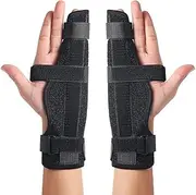 Metacarpal Finger Splint Hand Brace Pinky Splint Brace Support Breathable Wrist and Thumb Fracture Finger Stabilizer Brace Sleeves for Fixed Finger, Injury, Fracture, Broken Fingers