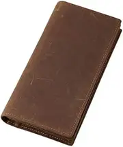 [YANYUESHOP] Cowhide Cellphone Clutch, Men's Clutch Men’s Bag Organiser Clutch Wallet Multi-Functional Zip Around Purse Long