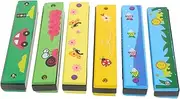 SWOOMEY Beginner's 16-hole Harmonica Small Musical Toy for Boys and Girls for Musical Learning Wood Craftsmanship