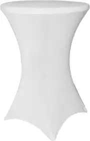 Spandex Table Cover, Cocktail Fitted Tablecloth, round Highboy Stretch Table Clo