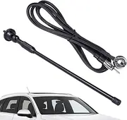 Antenna for Car | Aluminum Alloy Rubber AM/FM Car Antenna Portable - Strong Receiving Function Screw Install Antenna Replacement, Signal Amplifier for Enhanced Reception