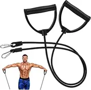 1Pair Resistance Bands for Fitness Training Ergonomic Pull Ropes for Comprehensive Workout for Toning Arms Shoulders Back Chest Removable Reusable Exercise