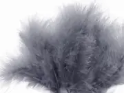 1 Pack - Silver Gray Turkey Marabou Small Short Down Feathers 0.10 oz. Costume