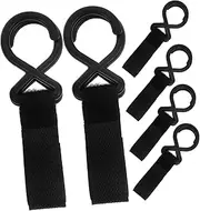 Toyvian 6Pcs Stroller Hooks for Hanging Bags Durable Nylon Clips for Stroller Accessories Easy to Install Multi Purpose Hooks for Diaper and Shopping Bags