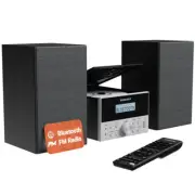 Bluetooth 5.2 Stereo System for Home | Powerful 20W CD Player with Speakers | FM