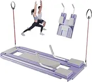 Compact Pilates Reformer Machine Foldable Pilates Board Anti Slip, Multifunctional Fitness Board, Foldable Humanized Exercise Board, Press Up Board, Pilates Workout Equipment Exercise Board