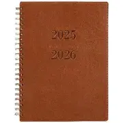 At-A-Glance A4 Week to View Signature FY25/26 Diary Brown
