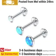3PCS Piercing Stud Labret Surgical Steel Tragus Cartilage Earrings Jewellery