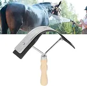 SustVita 2 in 1 Grooming Tool, Ergonomic Horse Cleaning Tool with Sweat Scraper for Easy Grooming