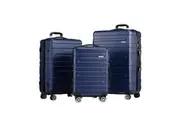 ZUNI 3PCS Luggage Suitcase Navy
