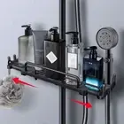 Multi-Functional Extendable Shower Shelf Shower Gel Storage Rack Toilet