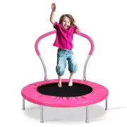 Lyromix 36in Mini Trampoline for Kids Indoor Trampoline Pink DAMAGED PACKAGING