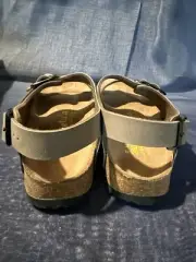 Birkenstock Unisex Suede Gray Betula Slingback Dbl Strap Sandals Man 4 Lady 6