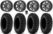 Sedona Rift 15x7 Wheels Bk 35" Warrior XT Sticky Tires RZR XP 1K / PRO XP