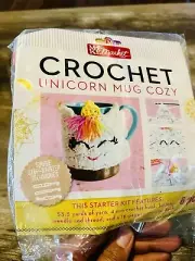 Crochet Unicorn Mug Cozy Kit Make Market Easy Step By Step Gift