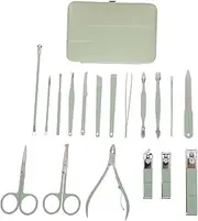 Healvian Nail Care Tool Set 18-piece Manicure Kit Professional Nail Clippers Trimmer Scissors Stainless Steel