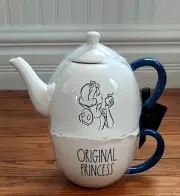Disney Original Princess Snow White Teapot w Cup Rae Dunn Artisan Collection