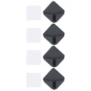 4Pcs NoPunch Power Cable Storage Rack WallMounted Socket Power Cord Hook Holder Bracket Black