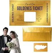 Scratch Card with Envelope | Scratch Off Tickets for Prizes,Raffle Coupons with Envelope and Stickers, Certificates Note for Concert Travel Movie Theater