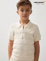 Reiss White Showdown 3-9 yrs McLaren F1 Team Speedmark Polo Shirt (F45677) | $75