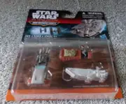 STAR WARS 2015 MICRO MACHINES SPEEDER CHASE SET