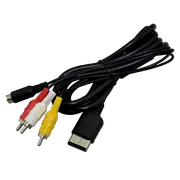 Sega Dreamcast AV Cables S-Video TV Replacement New Aftermarket 1.8 Metre