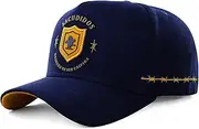 [Sacudido's] Cap Hat | Proud of My Rural Roots - 6 Panel Cap - Blue | Western Rancher Edition | Adjustable for Men Women, Black, One Size