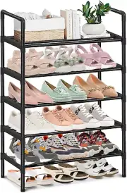 Shoe Coat Rack Freestanding, Shoe Rack,Shoe Shelf, Shoe Rack Storage Organizer E