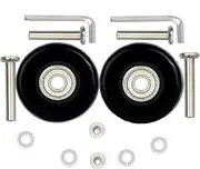 OROSTINA 1 Pair Luggage Suitcase Wheels Replacement 50 * 18mm with 8mm Bearings 35mm 40mm Axles Wrenches Repair Set for Suitcase and Inline Outdoor Skate