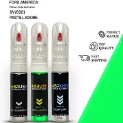 for FORD AMERICA 6V/6321 PASTEL ADOBE Touch Up Paint Kit Scratch Repair Pen New