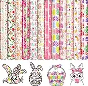 Tintnut Easter Eggs HTV Heat Transfer Vinyl -12 Sheets 12" x10" Pastel Pink HTV Heat Transfer Vinyl Pink Bunny HTV Iron On Vinyl for T-Shirts