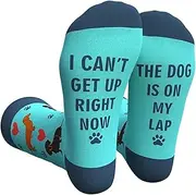 [AffeGifts] Funny Socks, I Can't Get Up Socks Cotton Novelty Socks Funny Socks Cat Lovers Gifts for Women Men