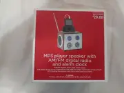 MP3 Player Speaker with AM/FM Digital Radio and Alarm Clock Target NEW NIP