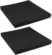 BESPORTBLE 2 Sheets of Black Aquarium Filter Cotton Fish Tank Filtration Accessories Charcoal Filters for Home Shop