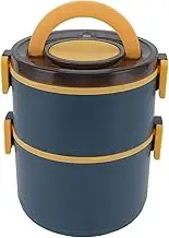 Hot Food Thermos, All in One Stackable Lunch Box, Portable Insulated Lunch Box, Snack Lunch Box(Blue)