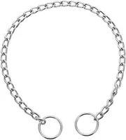Alasum Plated Pet Necklace for Dogs Stylish Metal Chain Comfortable Chew Resistant for French Appearance and Confidence
